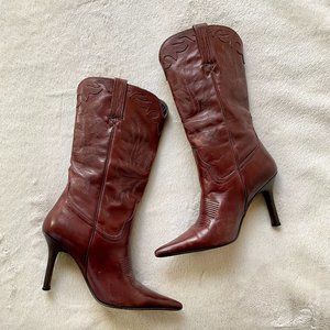 Cowboy Boots w Stilletto Heel, Charlie Horse 8, Genuine Leather, Cowgirl Boots